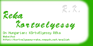 reka kortvelyessy business card