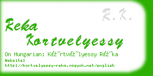 reka kortvelyessy business card